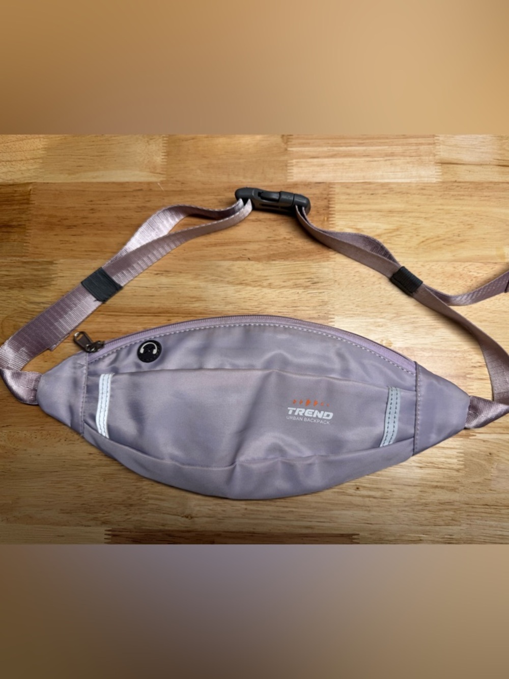 Trend Waist/Crossbody Urban BackPack -Hands-Free Belt Bag Light Purple